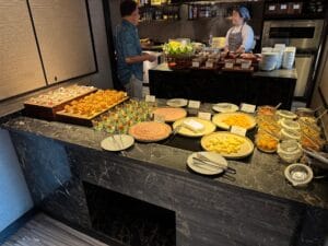 Cheese and meat selection