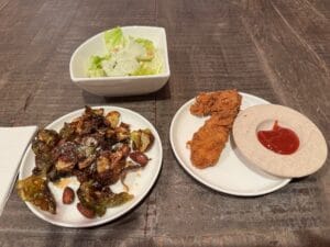 Plated and ready to eat.