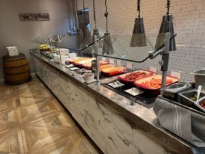 Breakfast hot area