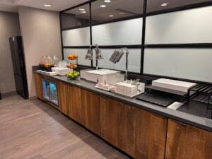 Lounge buffet area