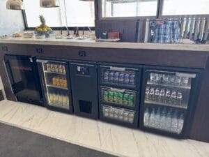 Water and soft drinks available during the day.